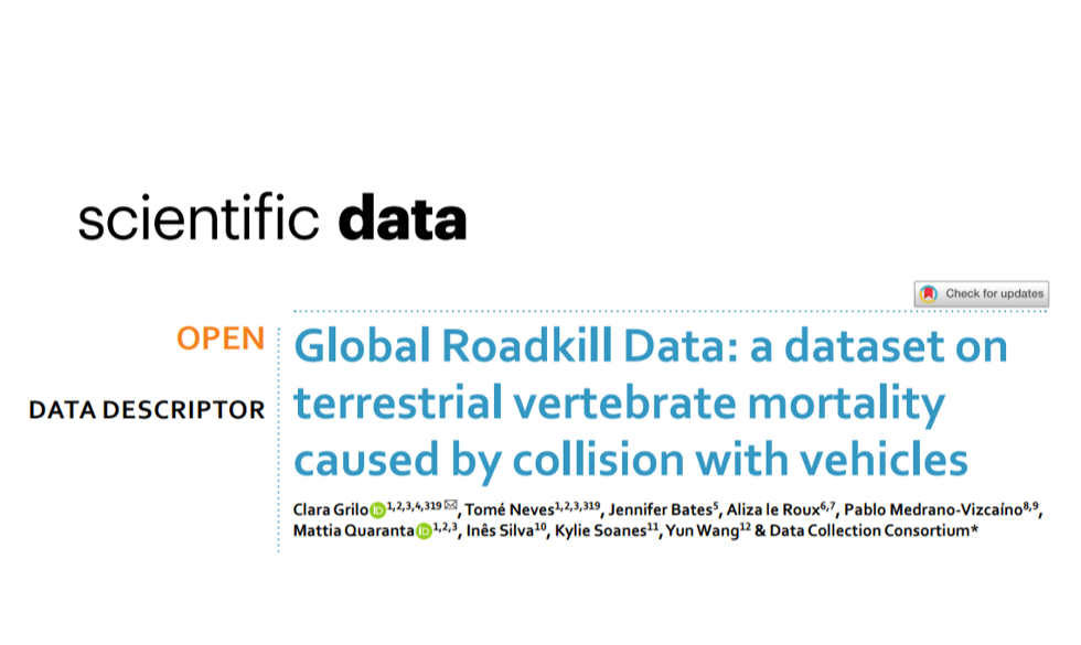 First RISKY output: Open access global Roadkill data locations